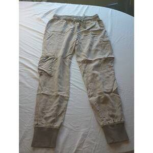 Young Fabulous & Broke Beige Tan Joggers Sweatpants Size Medium